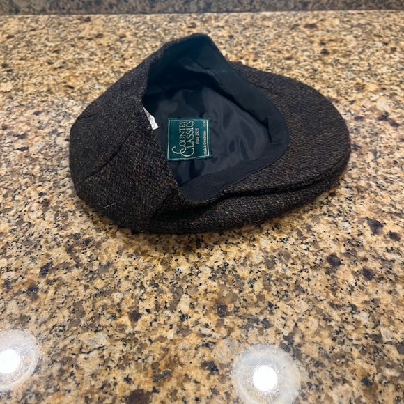 Vintage Country Classics Scotland Handwoven Harris Tweed Men’s Hat Sz 7 - Picture 6 of 7